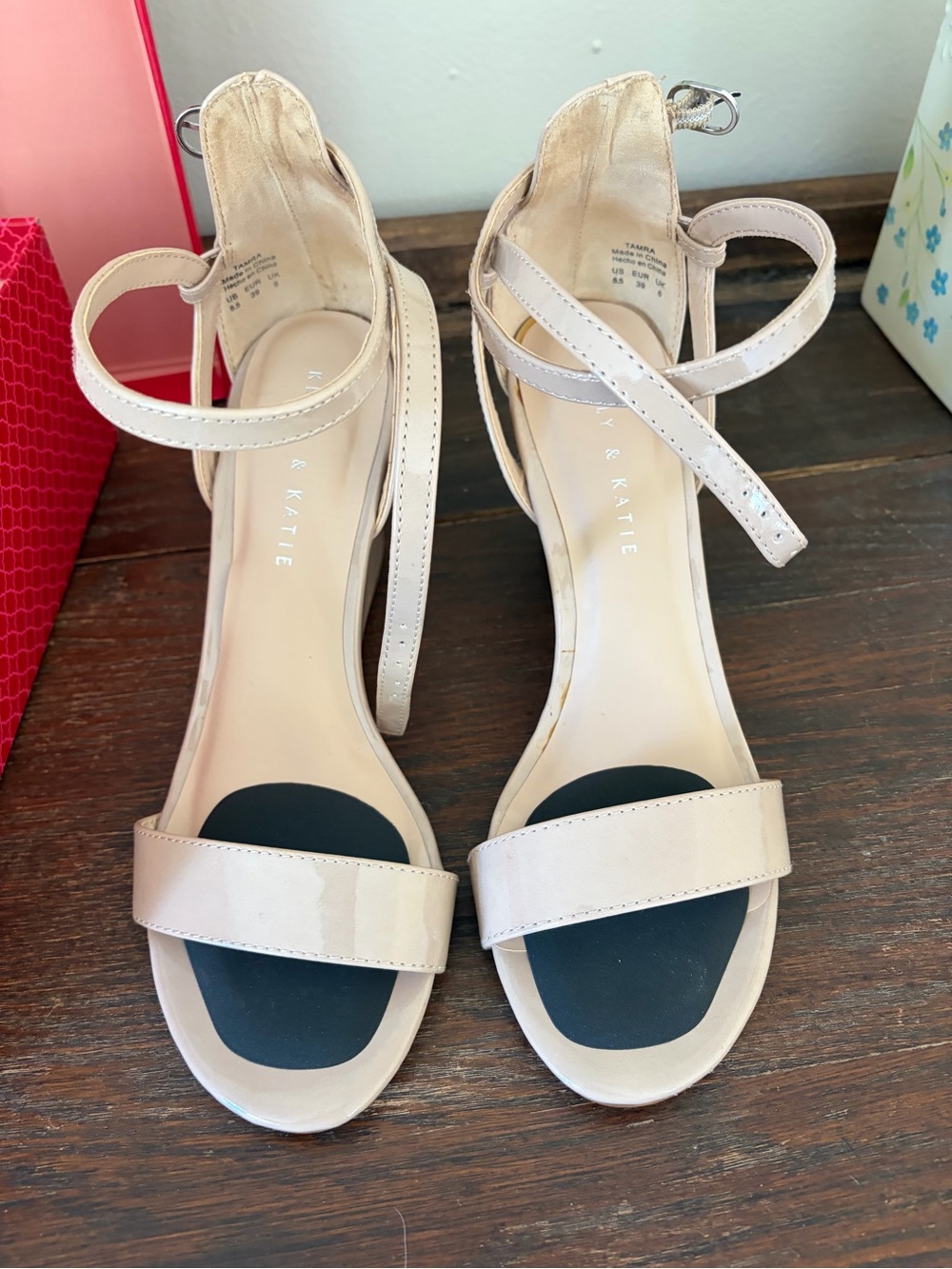 Never worn Kelly and Katie wedge